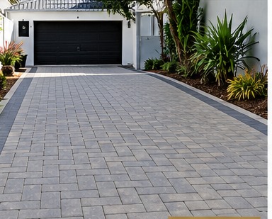 Driveway after paving