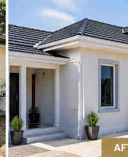 House exterior after renovation