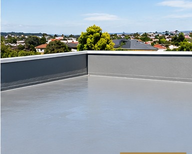 Roof after waterproofing