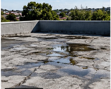 Roof before waterproofing