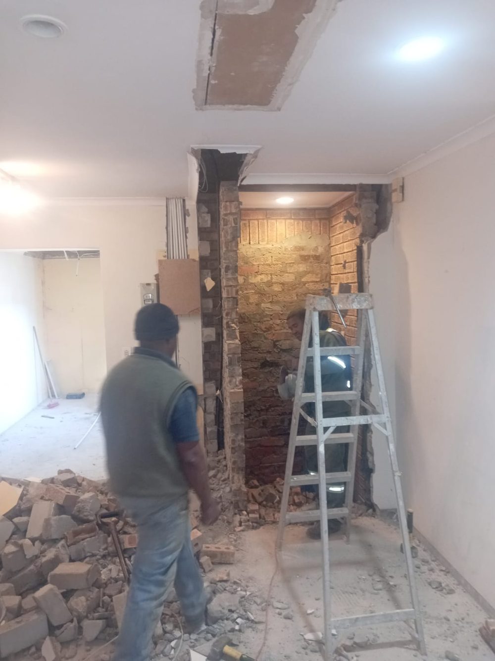 Structural wall opening, building alteration